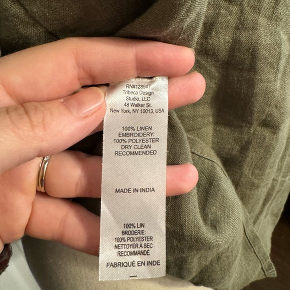 Nili Lotan Green Cleo Embroidered Blouse - Picture 6 of 8